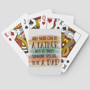 Stepdad Father's Day-Geschenk Besondere Väter Spielkarten