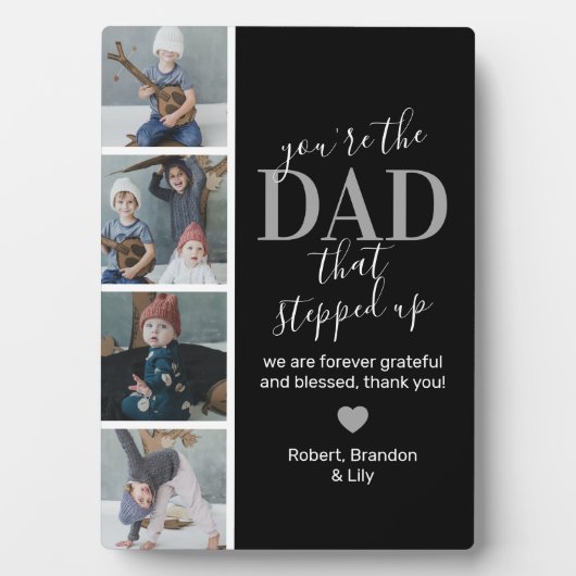 Stepdad Foto Plaque Fotoplatte (Vorderseite)