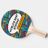 Stepdad Funny Cool Modern, der beste Stepfather de Tischtennis Schläger (Seitenansicht)