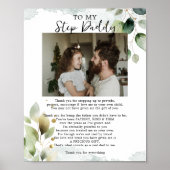 Stepdad-Geschenk von Step-Tochter Poster (Vorne)