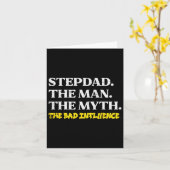 Stepdad Man Myth D Influence Funny Step Vater Vate Karte (Gelbe Blume)