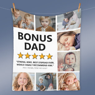 Stepdad Rating   Bonus Vater Foto Fleecedecke