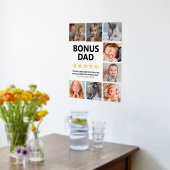 Stepdad Rating | Bonus Vater FotoCollage Foliendrucke (Ablage(Küche))