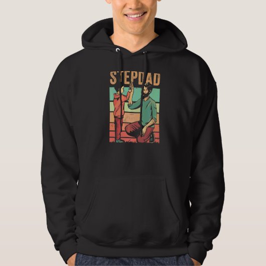 Stepdad Step Vater Redewendungen Stepfather Vather Hoodie (Vorderseite)