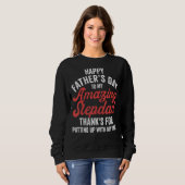 Stepdad Stepson StepTochter Happy Fathers Day St Sweatshirt (Vorne ganz)
