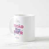 Stepdad und Biker der Mann der Mythos der Legende Kaffeetasse (Vorderseite Links)