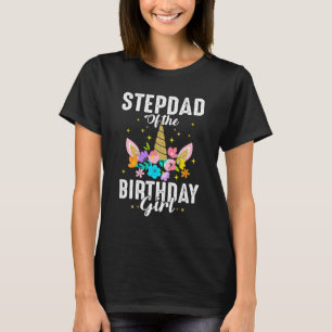 Stepdad Unicorn Stepdad von der Geburtstagsmarine T-Shirt