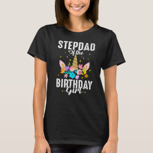 Stepdad Unicorn Stepdad von der Geburtstagsmarine T-Shirt