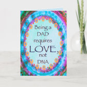 Stepdad Vatertag DNA Zitat Inspirationskarte Karte (Vorderseite)