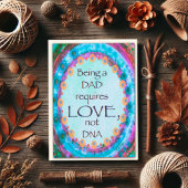 Stepdad Vatertag DNA Zitat Inspirationskarte Karte