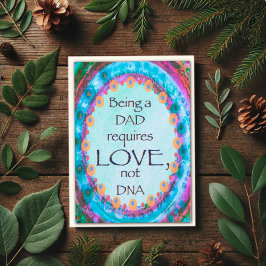 Stepdad Vatertag DNA Zitat Inspirationskarte Karte