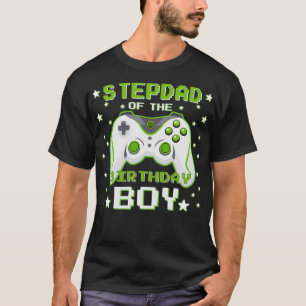 Stepdad vom Geburtstagsjungen Gift Video Game Birt T-Shirt