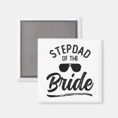 Stepdad von der Braut Matching Wedding Party Magnet (Vorderseite/Rückseite)