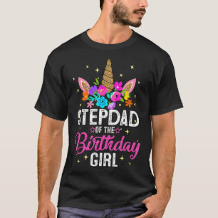 Stepdad von der Geburtstagsmädagoge Unicorn Birth T-Shirt