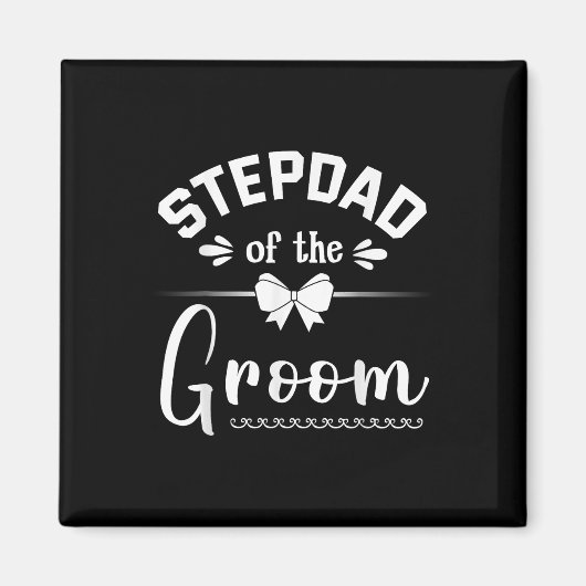 Stepdad von der Groom Bride Happy Wedding Marry Hu Magnet (Vorne)