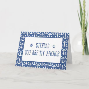 Stepdad-You sind mein Anchor-Happy Vatertag Karte