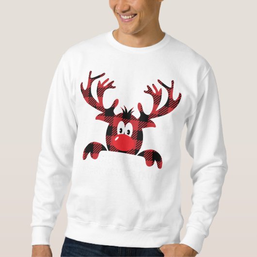 Stepfather Always be yourself Reindeer Santa Hat B Sweatshirt (Vorderseite)
