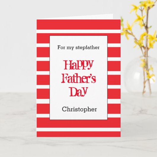 Stepfather des modernen Roten Vaters Karte (Gelbe Blume)