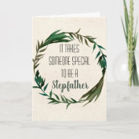Stepfather Father's Day Step-dad Blätter Card
