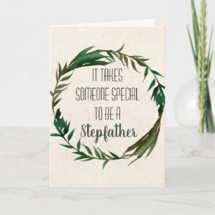 Stepfather Father's Day Step-dad Blätter Card Karte