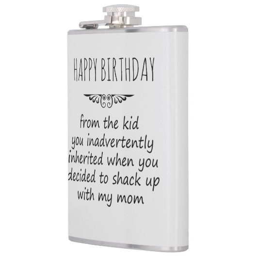 Stepfather-Geschenk Flachmann (Links)