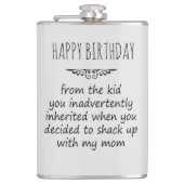 Stepfather-Geschenk Flachmann (Vorderseite)