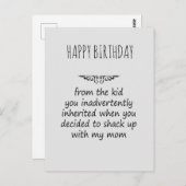 Stepfather Gift Postkarte (Vorne/Hinten)