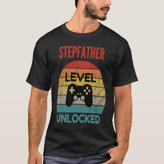 Stepfather Level Unlock Gamer for New Stepfath T-Shirt (Vorderseite)