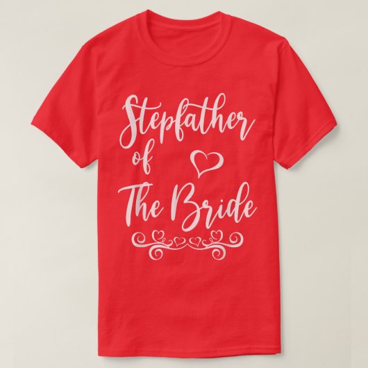 Stepfather of Bride & Groom Wedding Matching T-Shi T-Shirt (Design vorne)