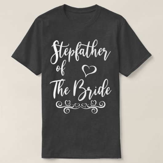 Stepfather of Bride & Groom Wedding Matching T-Shirt (Design vorne)