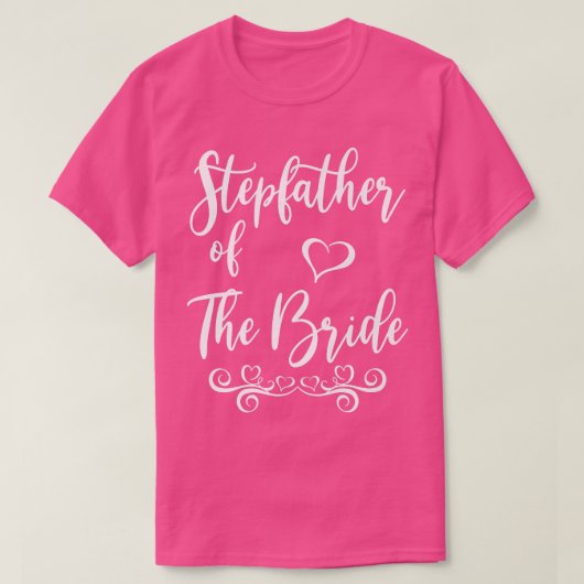 Stepfather of Bride & Groom Wedding MatchingT-Shir T-Shirt (Design vorne)