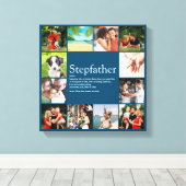 Stepfather, Stepdad Definition 12 Foto Fun Blue Leinwanddruck (Insitu (Holzboden))
