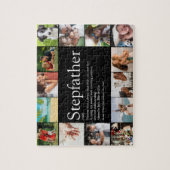 Stepfather, Stepdad Definition 14 Foto Schwarz Puzzle (Vertikal)