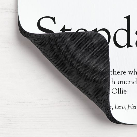 Stepfather Stepdad Definition 3 Foto Spaß Modern Mousepad (Ecke)