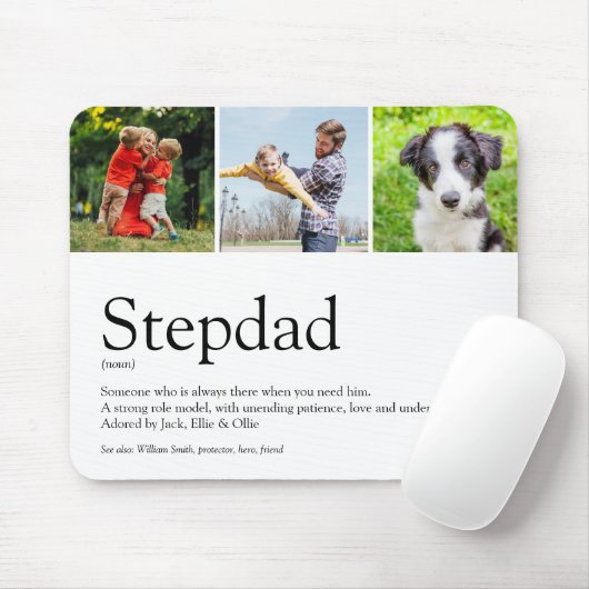 Stepfather Stepdad Definition 3 Foto Spaß Modern Mousepad (Mit Mouse)