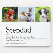 Stepfather Stepdad Definition 3 Foto Spaß Modern Mousepad (Vorne)