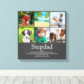 Stepfather Stepdad Definition 6 Foto Spaß grau Leinwanddruck (Insitu (Holzboden))