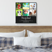 Stepfather Stepdad Definition 6 Foto Spaß Schwarz Leinwanddruck (Insitu (Schlafzimmer))