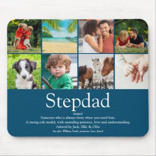 Stepfather Stepdad Definition 8 Foto Fun Blau Mousepad