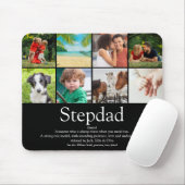Stepfather Stepdad Definition 8 Foto Spaß Schwarz Mousepad (Mit Mouse)