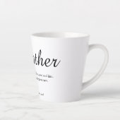 Stepfather, Stepdad Definition Chic Script Fun Milchtasse (Rechts)