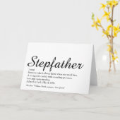 Stepfather Stepdad - Definition der besten aller Z Karte (Gelbe Blume)