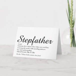 Stepfather Stepdad - Definition der besten aller Z Karte