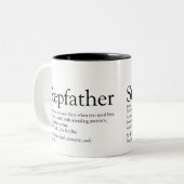 Stepfather Stepdad - Definition der besten aller Z Zweifarbige Tasse (Vorderseite Links)