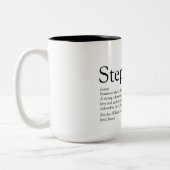 Stepfather Stepdad - Definition der besten aller Z Zweifarbige Tasse (Links)