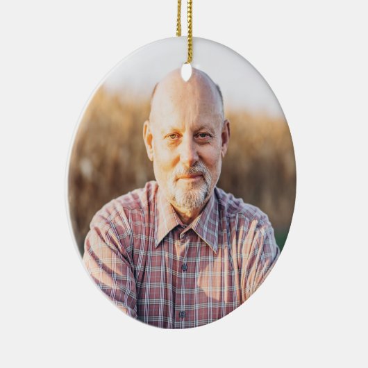 Stepfather Stepdad Definition Foto Weihnachten Keramik Ornament (Rechts)