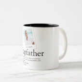 Stepfather Stepdad Definition Foto Zweifarbige Tasse (VorderseiteRechts)