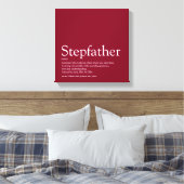 Stepfather, Stepdad Definition Fun Modern Burgund Leinwanddruck (Insitu (Schlafzimmer))