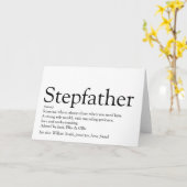 Stepfather, Stepdad Definition Karte (Gelbe Blume)