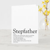 Stepfather, Stepdad Definition Karte (Gelbe Blume)